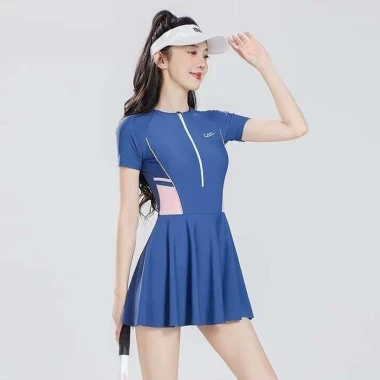 Bikini Nữ Liền Thân Dáng Váy Thể Thao - Đồ Bơi Kín Đáo Giá Rẻ 109k 19 Bikini Nữ Liền Thân Dáng Váy Thể Thao - Đồ Bơi Kín Đáo Giá Rẻ 109k 19