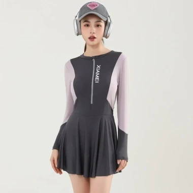 Bikini Nữ Liền Thân Dáng Váy Thể Thao - Đồ Bơi Kín Đáo Giá Rẻ 109k 28 Bikini Nữ Liền Thân Dáng Váy Thể Thao - Đồ Bơi Kín Đáo Giá Rẻ 109k 28