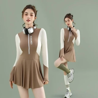 Bikini Nữ Liền Thân Dáng Váy Thể Thao - Đồ Bơi Kín Đáo Giá Rẻ 109k 29 Bikini Nữ Liền Thân Dáng Váy Thể Thao - Đồ Bơi Kín Đáo Giá Rẻ 109k 29