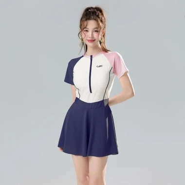 Bikini Nữ Liền Thân Dáng Váy Thể Thao - Đồ Bơi Kín Đáo Giá Rẻ 109k 32 Bikini Nữ Liền Thân Dáng Váy Thể Thao - Đồ Bơi Kín Đáo Giá Rẻ 109k 32