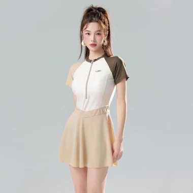 Bikini Nữ Liền Thân Dáng Váy Thể Thao - Đồ Bơi Kín Đáo Giá Rẻ 109k 33 Bikini Nữ Liền Thân Dáng Váy Thể Thao - Đồ Bơi Kín Đáo Giá Rẻ 109k 33