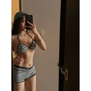 Bikini Sọc Ngang Trắng Đen Miabra - Giảm Giá 199k Thay Vì 238k - Đẹp, Cute, Giá Sốc 6