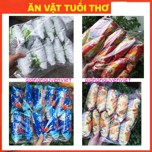 Hình ảnh sản phẩm Bim bim Oishi 10 gói 12g đủ vị giá rẻ - Snack Oishi chỉ 27900đ giảm từ 35433đ
