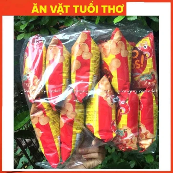Hình ảnh sản phẩm Bim bim Oishi 10 gói 12g đủ vị giá rẻ - Snack Oishi chỉ 27900đ giảm từ 35433đ
