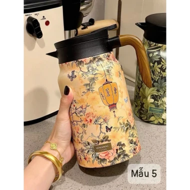 Bình Ấm Pha Trà Giữ Nhiệt 1500ml Họa Tiết Vintage Sang Trọng - Giảm Giá 194999đ 8 Bình Ấm Pha Trà Giữ Nhiệt 1500ml Họa Tiết Vintage Sang Trọng - Giảm Giá 194999đ 8