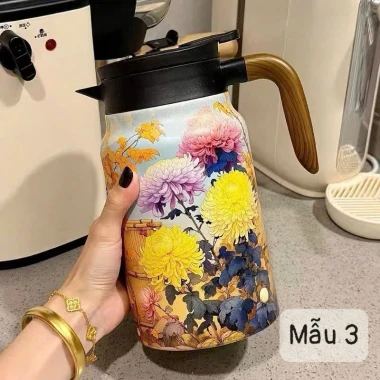 Bình Ấm Pha Trà Giữ Nhiệt 1500ml Họa Tiết Vintage Sang Trọng - Giảm Giá 194999đ 12 Bình Ấm Pha Trà Giữ Nhiệt 1500ml Họa Tiết Vintage Sang Trọng - Giảm Giá 194999đ 12