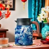 Bình Ấm Pha Trà Giữ Nhiệt 1500ml Họa Tiết Vintage Sang Trọng - Giảm Giá 194999đ 19
