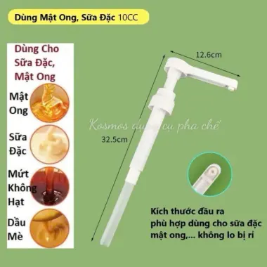 Bình Bơm Nhựa Đựng Sữa Đặc Đường Cao Cấp 1L-2L Kèm Vòi 30ml Chất Lượng Giá 25k 13