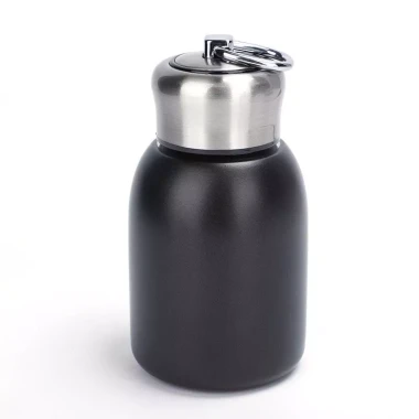 Bình Cà Phê Giữ Nhiệt Mini 300ml Lõi Inox – Nhỏ Gọn, Quai Xách Siêu Dễ Mang