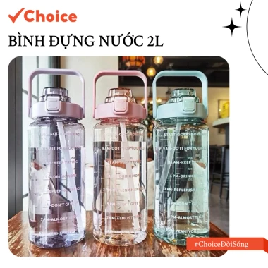 Bình Đựng Nước 2L Cute Chất Liệu Nhựa Cao Cấp Có Vạch Tiện Dụng Giá Rẻ 41k Thay Vì 51k 2 Bình Đựng Nước 2L Cute Chất Liệu Nhựa Cao Cấp Có Vạch Tiện Dụng Giá Rẻ 41k Thay Vì 51k 2