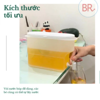 Bình đựng nước có vòi 3.5 lít an toàn, chịu nhiệt tốt giá rẻ chỉ 39000đ 4