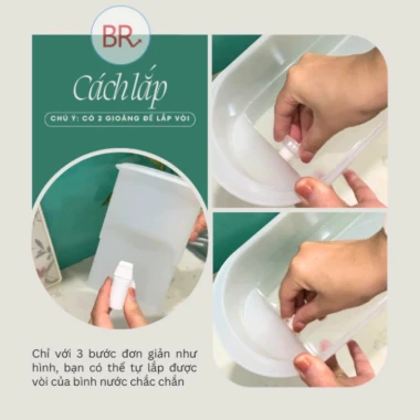 Bình đựng nước có vòi 3.5 lít an toàn, chịu nhiệt tốt giá rẻ chỉ 39000đ 5