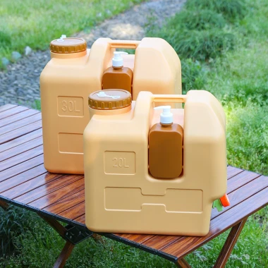 Bình đựng nước di động ngoài trời có chai đựng nước rửa tay, can đựng nước thích hợp dã ngoại phượt