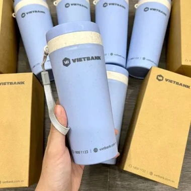 Bình Đựng Nước Lúa Mạch 330ml Có Dây Xách - In Logo - Giá Chỉ 39.000Đ 4