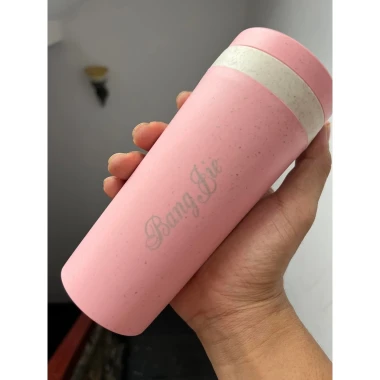 Bình Đựng Nước Lúa Mạch 330ml Có Dây Xách - In Logo - Giá Chỉ 39.000Đ 9