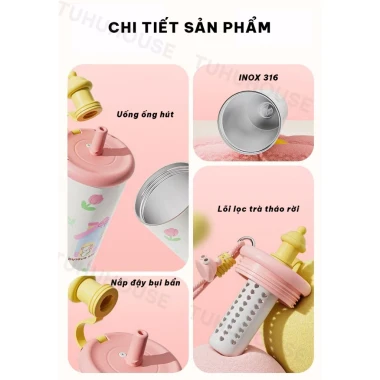 Bình giữ nhiệt BUBU 700ml ống hút inox 316 không gỉ giá chỉ 169k - Giảm 50k tại TUHUHOUSE 6 Bình giữ nhiệt BUBU 700ml ống hút inox 316 không gỉ giá chỉ 169k - Giảm 50k tại TUHUHOUSE 6