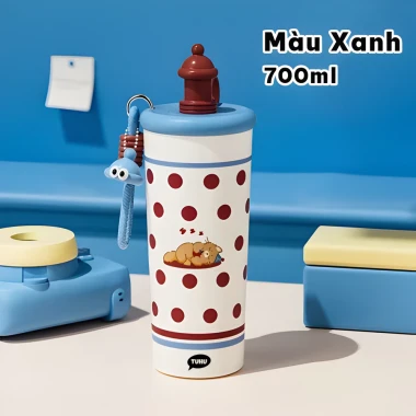 Bình giữ nhiệt BUBU 700ml ống hút inox 316 không gỉ giá chỉ 169k - Giảm 50k tại TUHUHOUSE 11 Bình giữ nhiệt BUBU 700ml ống hút inox 316 không gỉ giá chỉ 169k - Giảm 50k tại TUHUHOUSE 11
