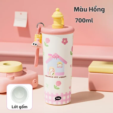 Bình giữ nhiệt BUBU 700ml ống hút inox 316 không gỉ giá chỉ 169k - Giảm 50k tại TUHUHOUSE 12 Bình giữ nhiệt BUBU 700ml ống hút inox 316 không gỉ giá chỉ 169k - Giảm 50k tại TUHUHOUSE 12