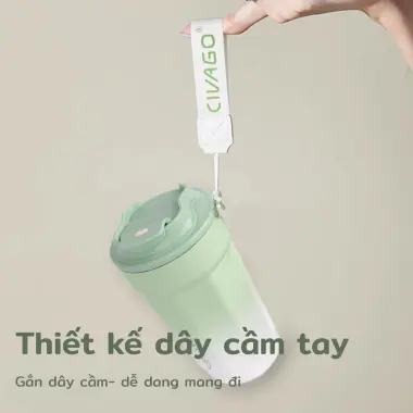 Bình Giữ Nhiệt CIVAGO 400ml Lót Gốm - Giảm 61k - Cốc Cafe Giữ Nhiệt Mini Giá Rẻ 219k 8