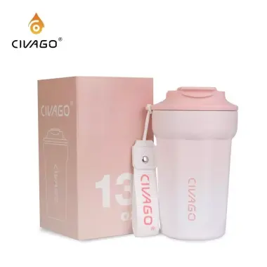 Bình Giữ Nhiệt CIVAGO 400ml Lót Gốm - Giảm 61k - Cốc Cafe Giữ Nhiệt Mini Giá Rẻ 219k 11