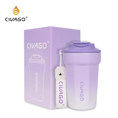 Bình Giữ Nhiệt CIVAGO 400ml Lót Gốm - Giảm 61k - Cốc Cafe Giữ Nhiệt Mini Giá Rẻ 219k 13