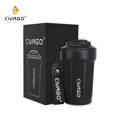 Bình Giữ Nhiệt CIVAGO 400ml Lót Gốm - Giảm 61k - Cốc Cafe Giữ Nhiệt Mini Giá Rẻ 219k 16