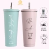 Bình giữ nhiệt, cốc giữ nhiệt Pastel 750ml khắc tên theo yêu cầu, Inox 304 tặng sticker, túi đựng tiện lợi 2