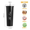 Bình giữ nhiệt, cốc giữ nhiệt Pastel 750ml khắc tên theo yêu cầu, Inox 304 tặng sticker, túi đựng tiện lợi 3