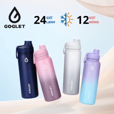 Bình giữ nhiệt GOGLET thể thao - Giữ lạnh lâu, đa kích thước, màu thời trang, giá chỉ 172800đ 2