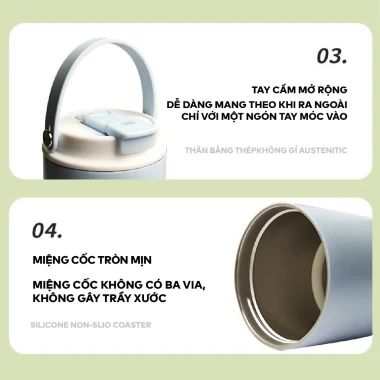 Bình Giữ Nhiệt Harcup 900ml Thép Không Gỉ 304 Chất Lượng Cao Giảm Giá 160k 4