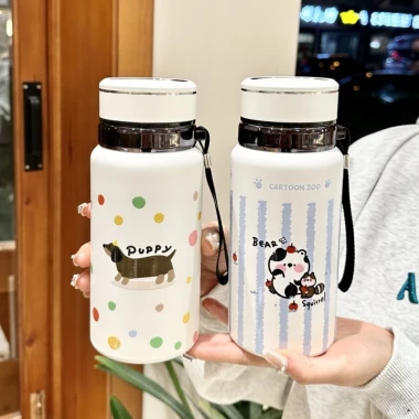 Bình Giữ Nhiệt Hoạt Hình 800ml/1000ml Có Quai Xách - Giảm 20% Chỉ 75900Đ 5
