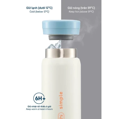 Bình Giữ Nhiệt Inochi FUJI CYLIN Thép Không Gỉ 316 - 4 Lớp Cách Nhiệt, 289.000 6