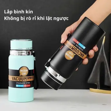Bình Giữ Nhiệt Inox 304 500ml 1000ml Giá Rẻ Chỉ 40k - An Toàn Không Rỉ Thép 9