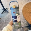 Bình giữ nhiệt inox 304 800ml 1000ml 1200ml Boss giá rẻ chỉ 125k có quai xách và ống hút 7