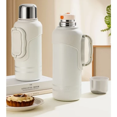 Bình giữ nhiệt inox 316 1500ml - 1000ml, giữ nhiệt 24h, có nắp và quai xách tiện lợi giá chỉ 169k 8