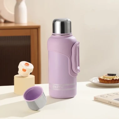 Bình giữ nhiệt inox 316 1500ml - 1000ml, giữ nhiệt 24h, có nắp và quai xách tiện lợi giá chỉ 169k 10