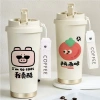 Bình giữ nhiệt inox 316 500ml in chữ Hán cá tính Nhân Vật Ka Tong Nấm - giữ nóng lâu, an toàn 2