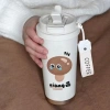 Bình giữ nhiệt inox 316 500ml in chữ Hán cá tính Nhân Vật Ka Tong Nấm - giữ nóng lâu, an toàn 5