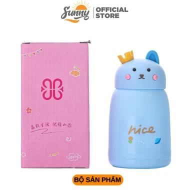 Bình giữ nhiệt mèo dễ thương SUNNY 360ml lõi thủy tinh cách nhiệt giá rẻ chỉ 29k 4