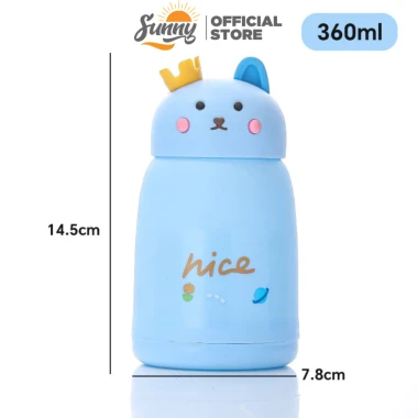 Bình giữ nhiệt mèo dễ thương SUNNY 360ml lõi thủy tinh cách nhiệt giá rẻ chỉ 29k 10