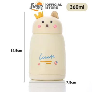 Bình giữ nhiệt mèo dễ thương SUNNY 360ml lõi thủy tinh cách nhiệt giá rẻ chỉ 29k 13