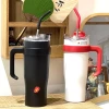 Bình Giữ Nhiệt Ôtô PITI 1250ml Inox 304 - Giảm 20% còn 150k! Tay Cầm & Ống Hút Tiện Lợi 5