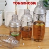 Bình lắc shaker nhựa chia vạch đen 350‑1.000ml, có nắp, bền nhẹ, giảm 18%