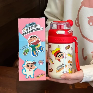 Bình Nước Cute Shin-chan 480ml Giảm Nhiệt Inox 316 Cho Trẻ Em Giá Rẻ 5