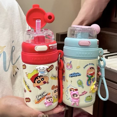 Bình Nước Cute Shin-chan 480ml - Giữ Nhiệt Inox 316, Có Ống Hút - Giảm 44k 6 Bình Nước Cute Shin-chan 480ml - Giữ Nhiệt Inox 316, Có Ống Hút - Giảm 44k 6