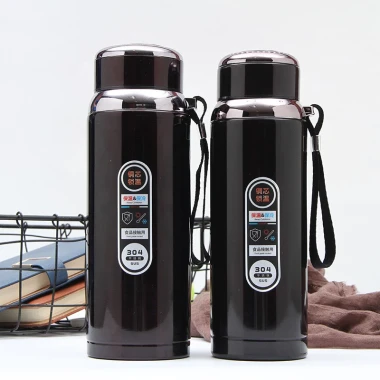 Bình nước giữ nhiệt 316 1 lít giá rẻ dây treo khay lọc trà giảm 14k còn 69k 15