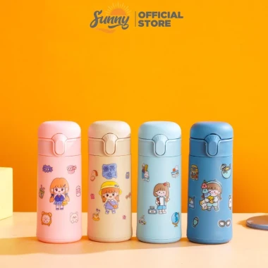 Bình nước giữ nhiệt 400ml có ống hút tặng kèm Sticker chất liệu lõi thủy tinh bọc nhựa cách nhiệt BN23 3 Bình nước giữ nhiệt 400ml có ống hút tặng kèm Sticker chất liệu lõi thủy tinh bọc nhựa cách nhiệt BN23 3