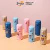 Bình nước giữ nhiệt 400ml có ống hút tặng kèm Sticker chất liệu lõi thủy tinh bọc nhựa cách nhiệt BN23 10