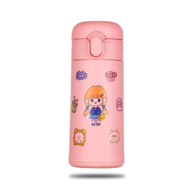 Bình nước giữ nhiệt 400ml có ống hút tặng kèm Sticker chất liệu lõi thủy tinh bọc nhựa cách nhiệt BN23 11 Bình nước giữ nhiệt 400ml có ống hút tặng kèm Sticker chất liệu lõi thủy tinh bọc nhựa cách nhiệt BN23 11