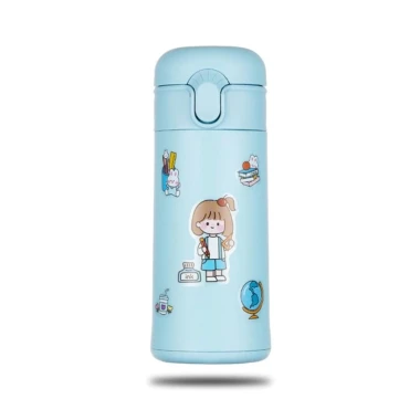 Bình nước giữ nhiệt 400ml có ống hút tặng kèm Sticker chất liệu lõi thủy tinh bọc nhựa cách nhiệt BN23 12 Bình nước giữ nhiệt 400ml có ống hút tặng kèm Sticker chất liệu lõi thủy tinh bọc nhựa cách nhiệt BN23 12